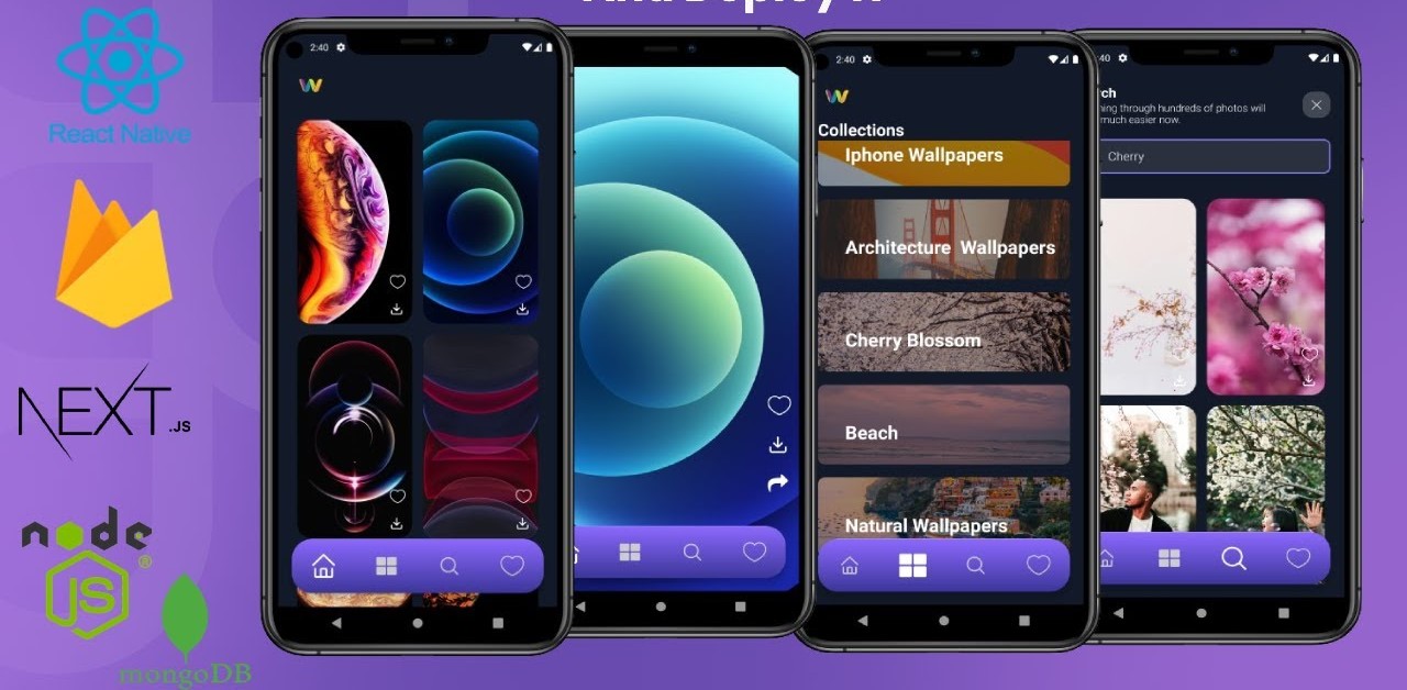 Screenshot of web app